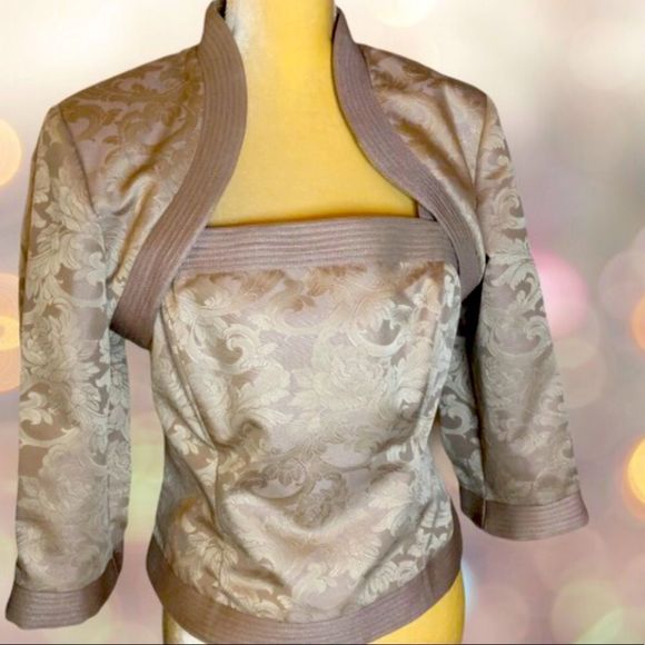 Bandage Style Tank W/ Cropped Jacket Sz 10 - Picture 1 of 8